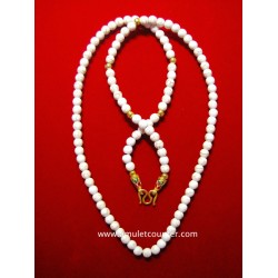 Thai Amulet Necklace Stone Beads 1 Gold Hook 